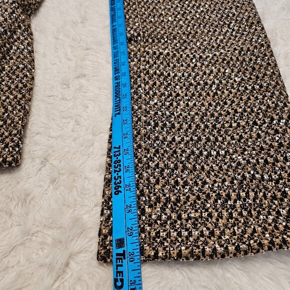 Worthington X Jason Bolden Women's Gold Multi Tweed Pants Size 2 - Picture 8 of 9